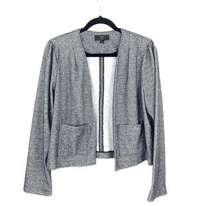 J.Crew Women's 365 Boucle Open Front Blazer Gray